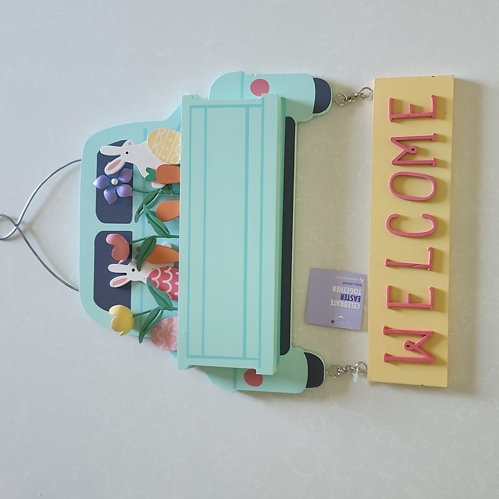 Welcome, Easter theme sign indoor/outdoor